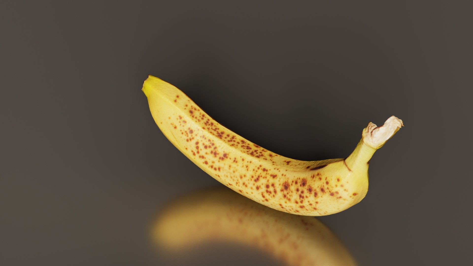 Banana Low-poly 3D model_5