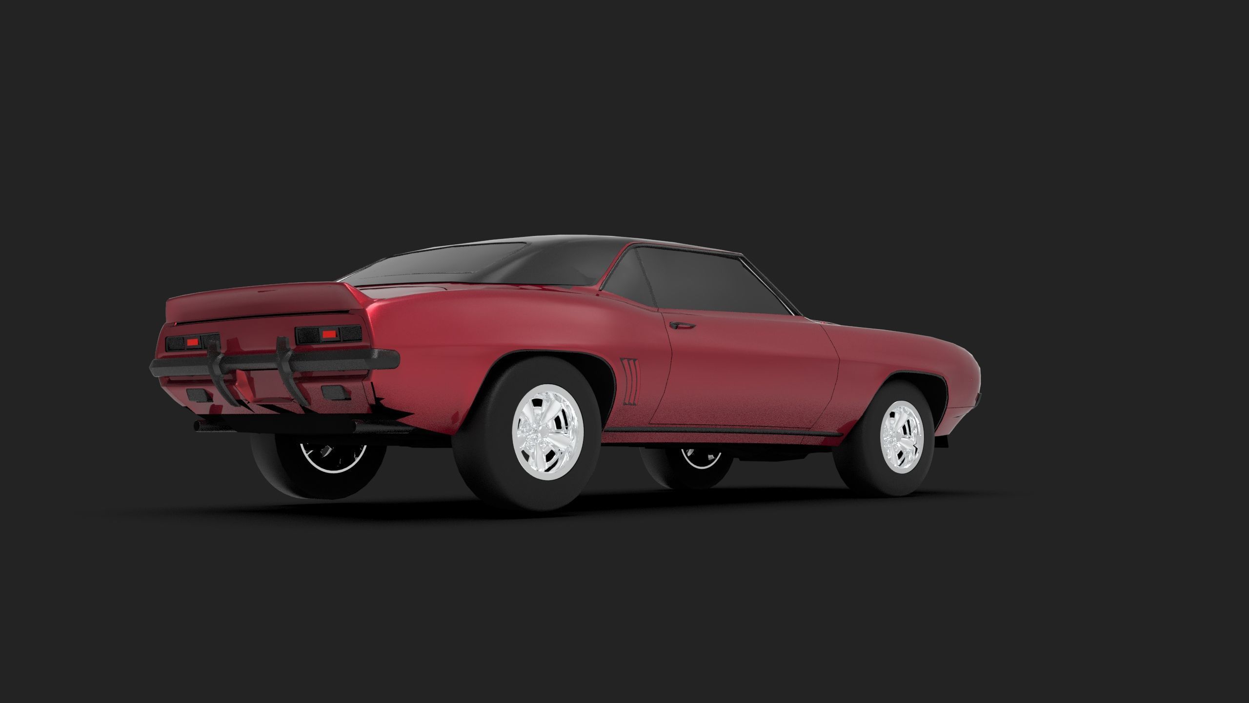 Chevrolet Camaro 1970 3D model_2