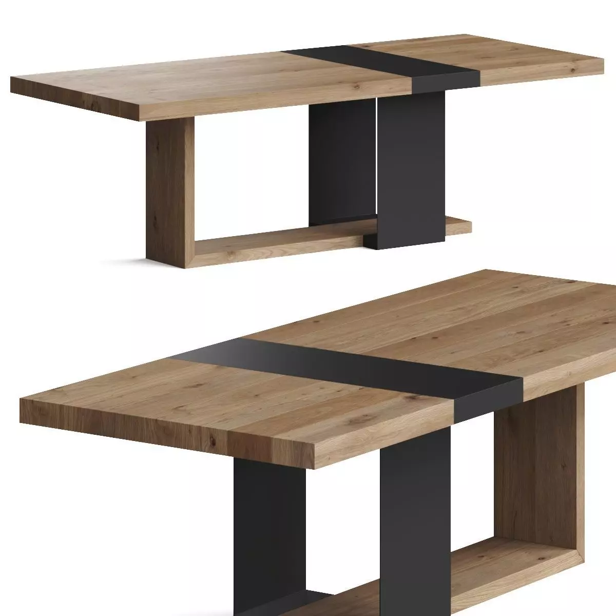 Classic Home Danica Rectangular Dining Table 3D model_0