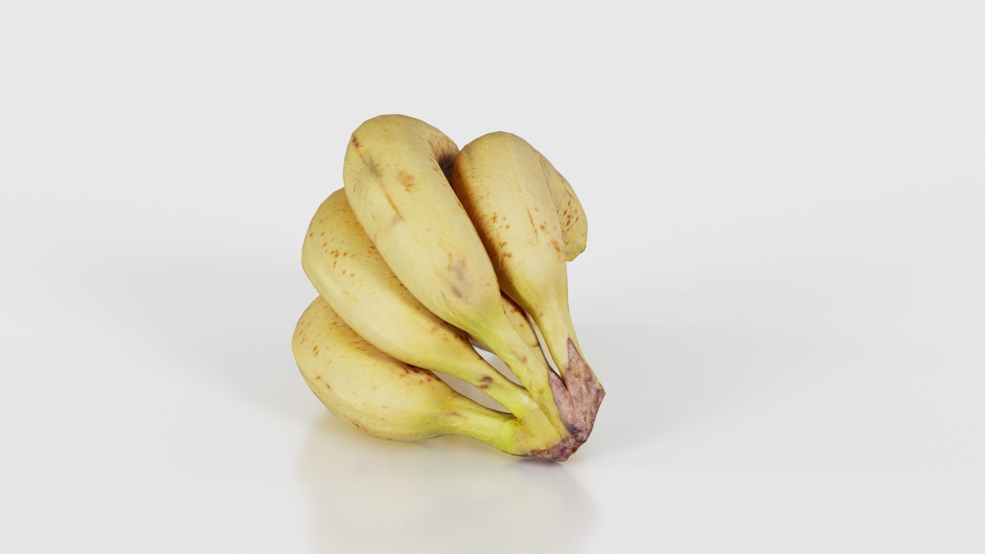 Banana Bunch Low-poly 3D model_17