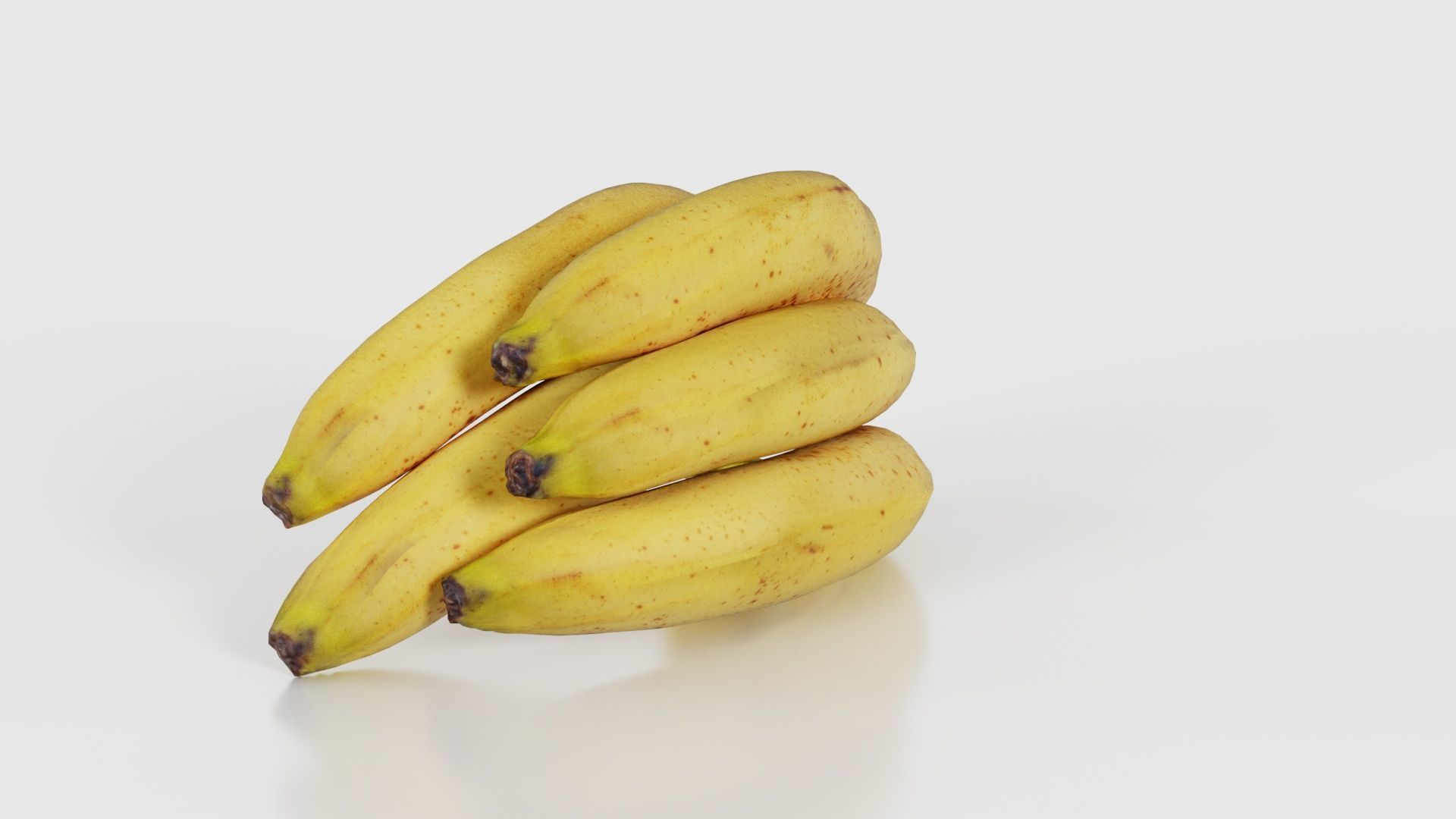Banana Bunch Low-poly 3D model_22