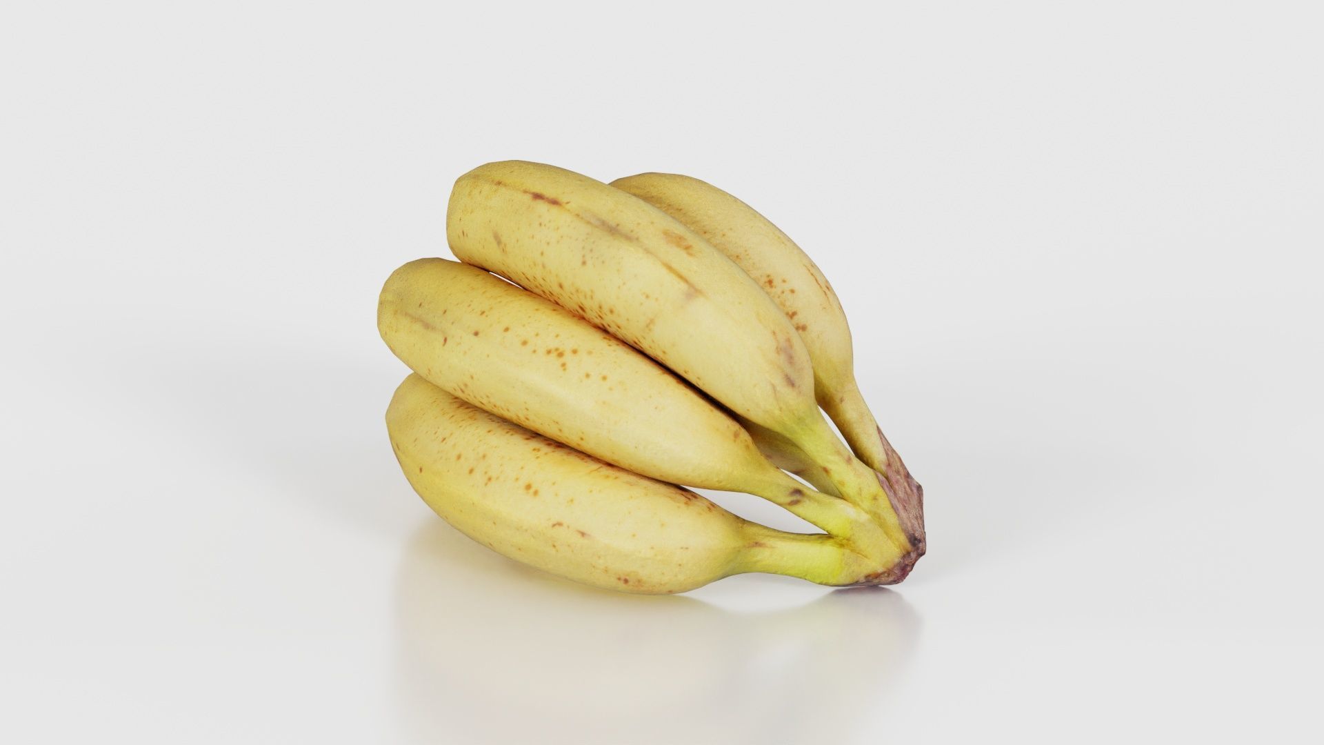 Banana Bunch Low-poly 3D model_18