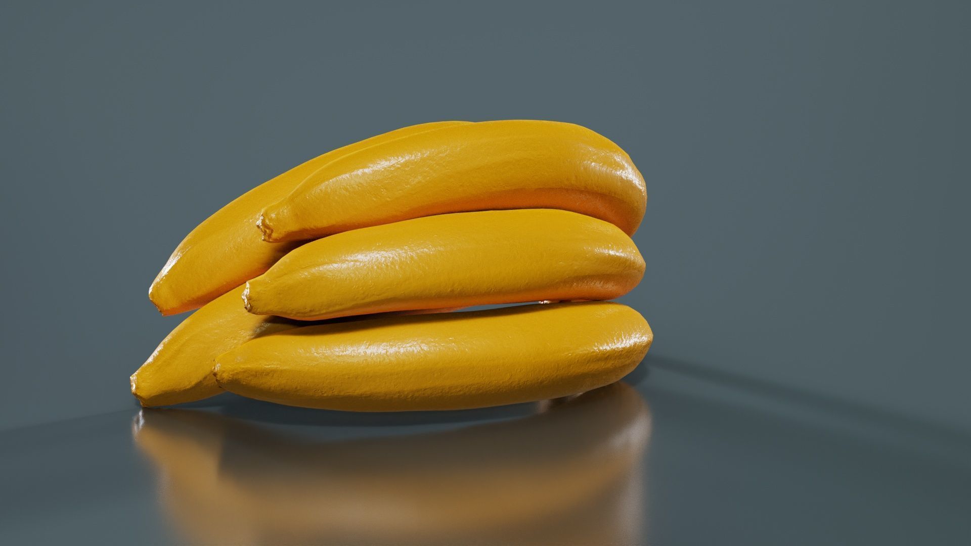 Banana Bunch Low-poly 3D model_13