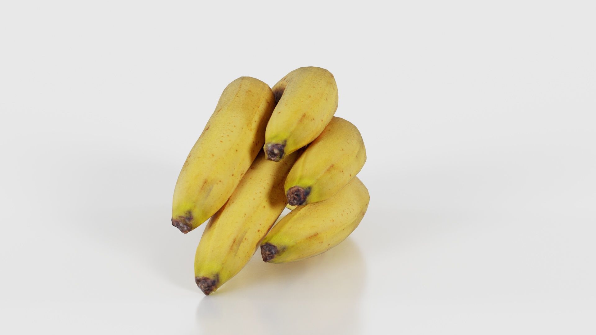 Banana Bunch Low-poly 3D model_23