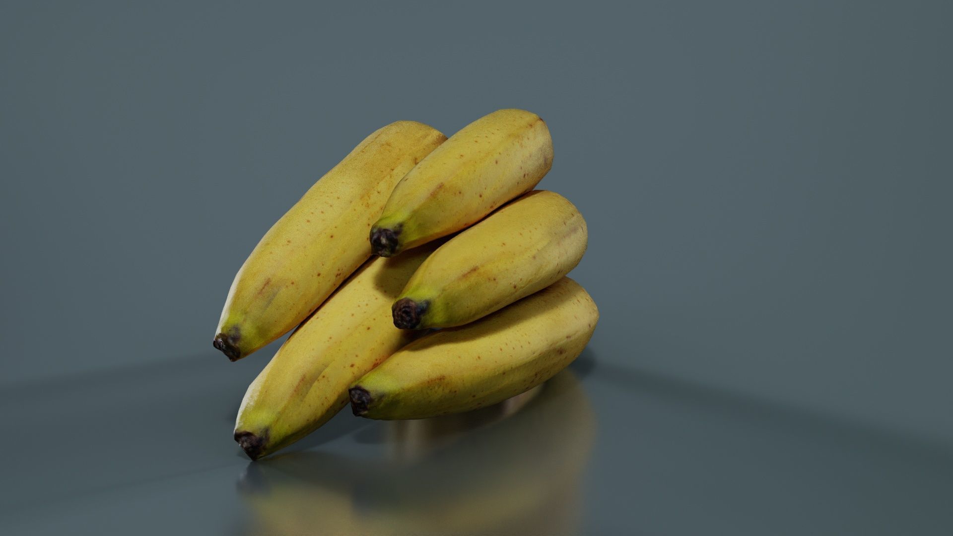 Banana Bunch Low-poly 3D model_8