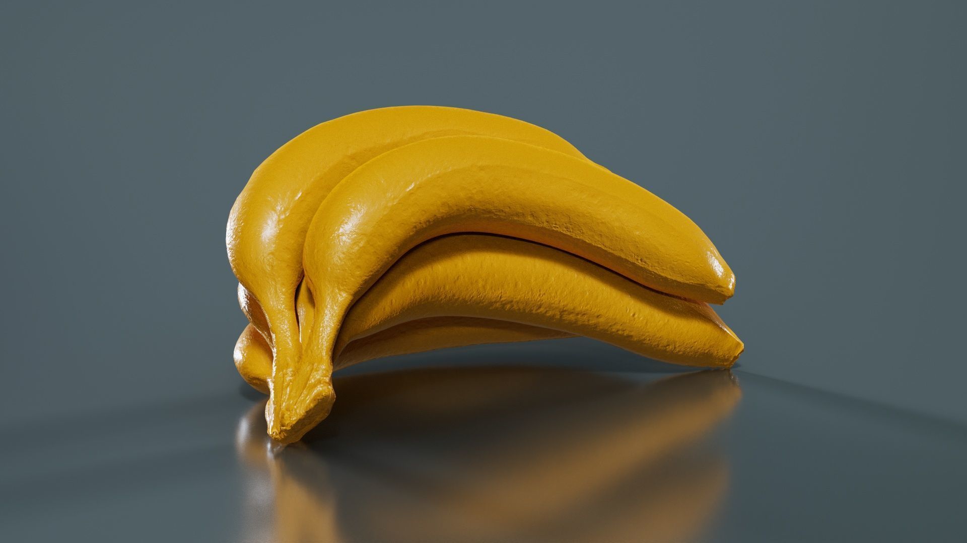 Banana Bunch Low-poly 3D model_12