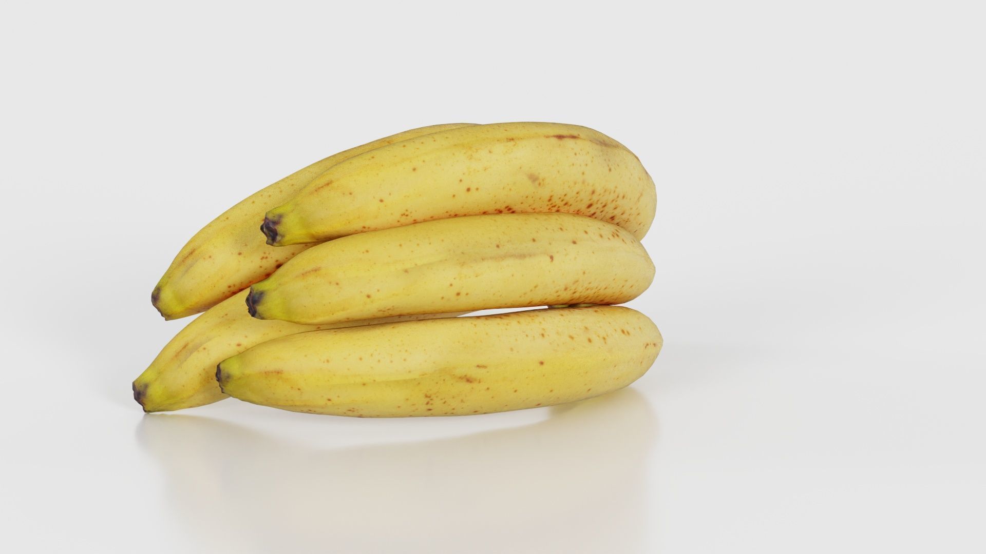 Banana Bunch Low-poly 3D model_21