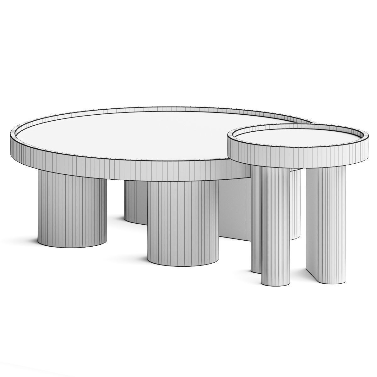 Four Hands Schwell Coffee Table 3D model_3