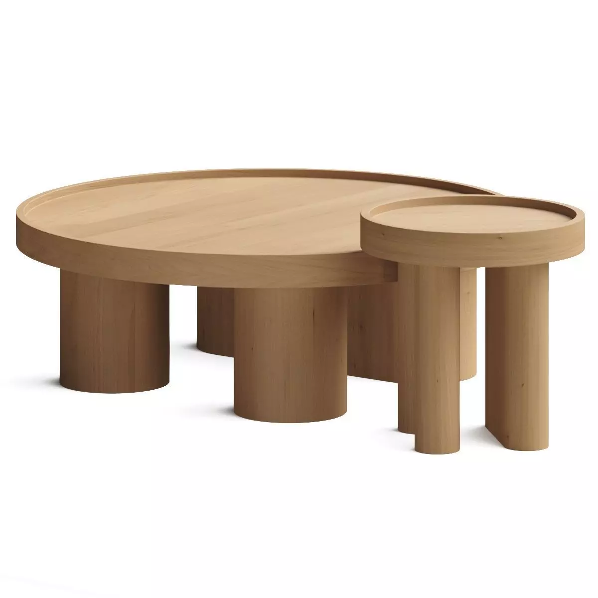 Four Hands Schwell Coffee Table 3D model_0