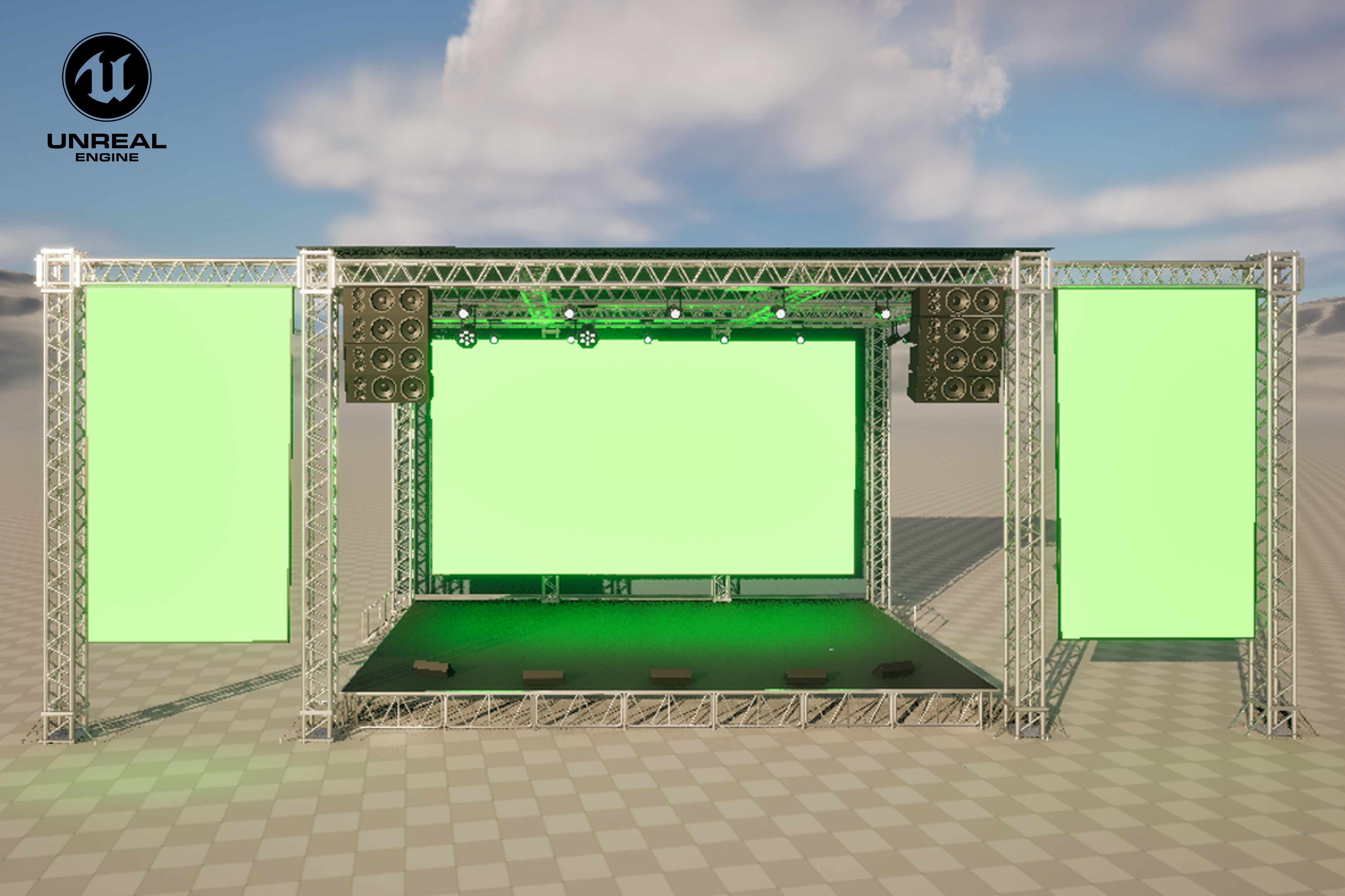 Concert Stage 06 3D model_8