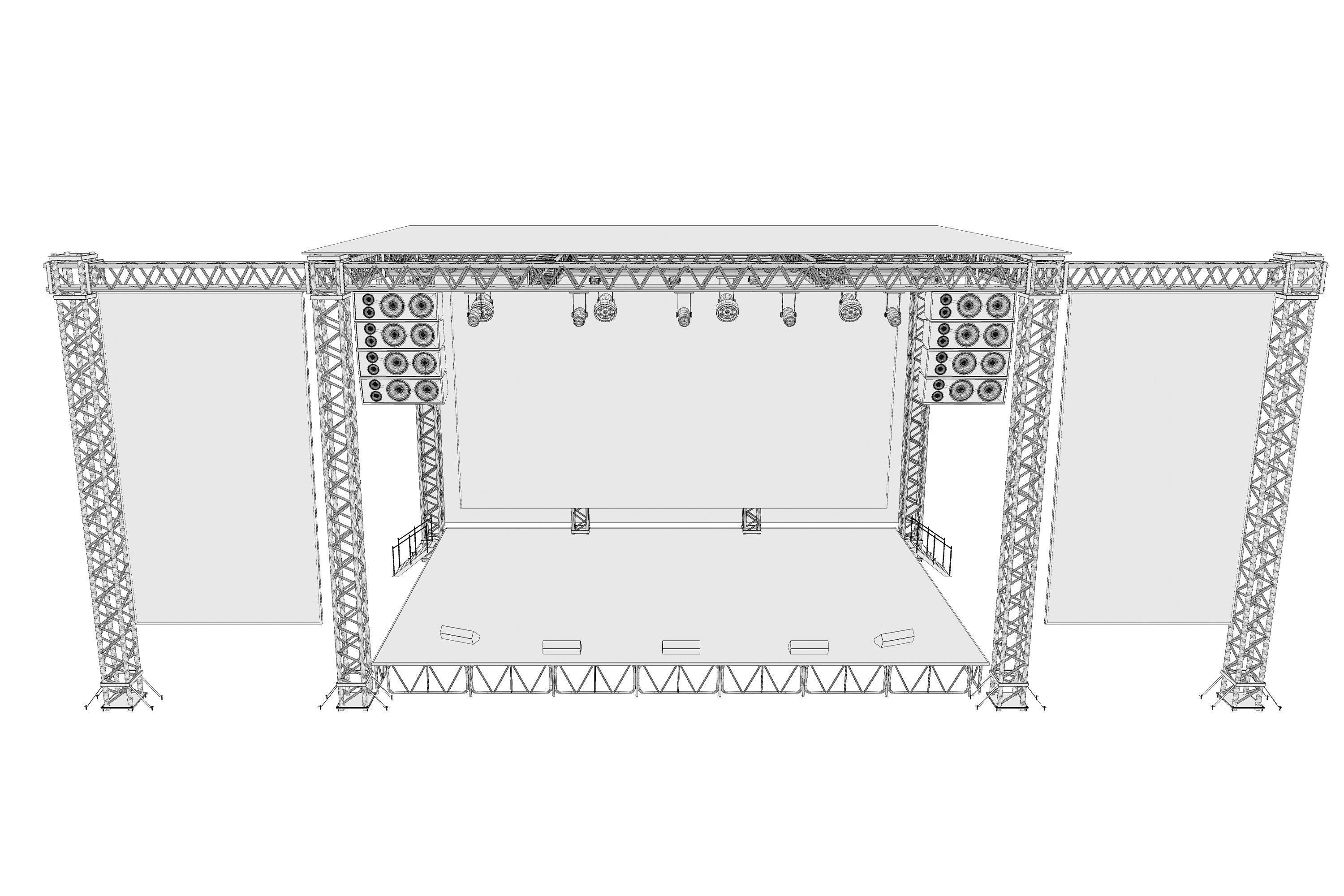 Concert Stage 06 3D model_11