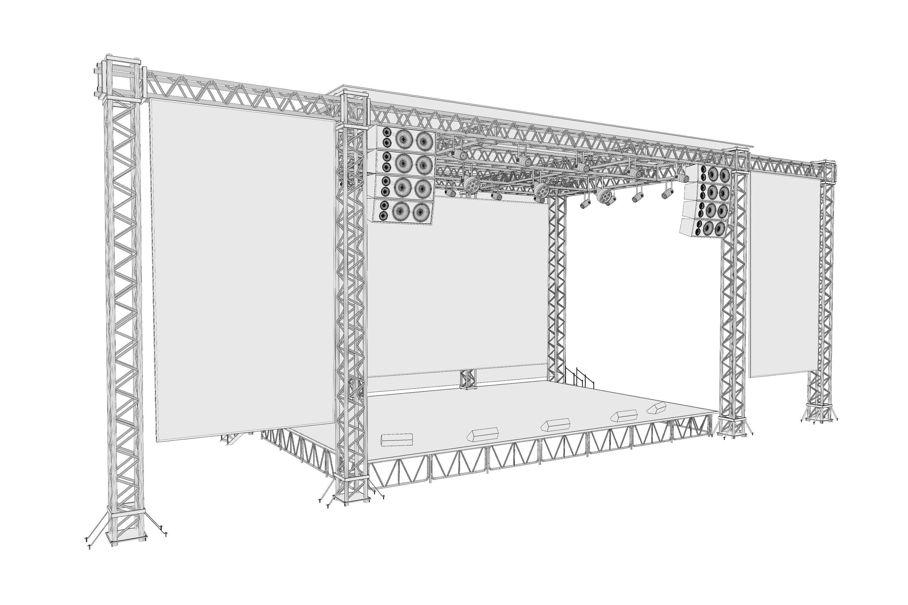 Concert Stage 06 3D model_10