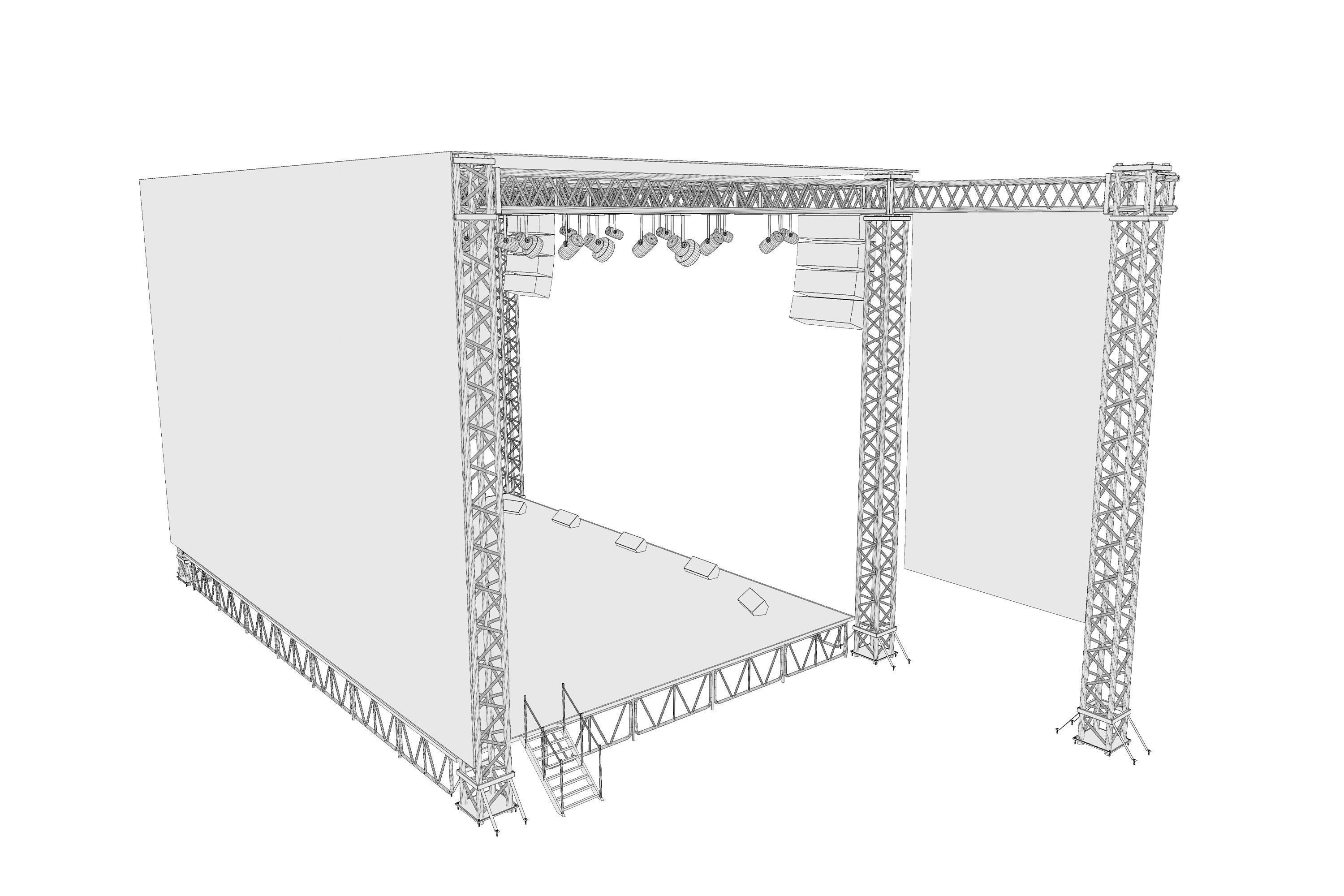 Concert Stage 06 3D model_12