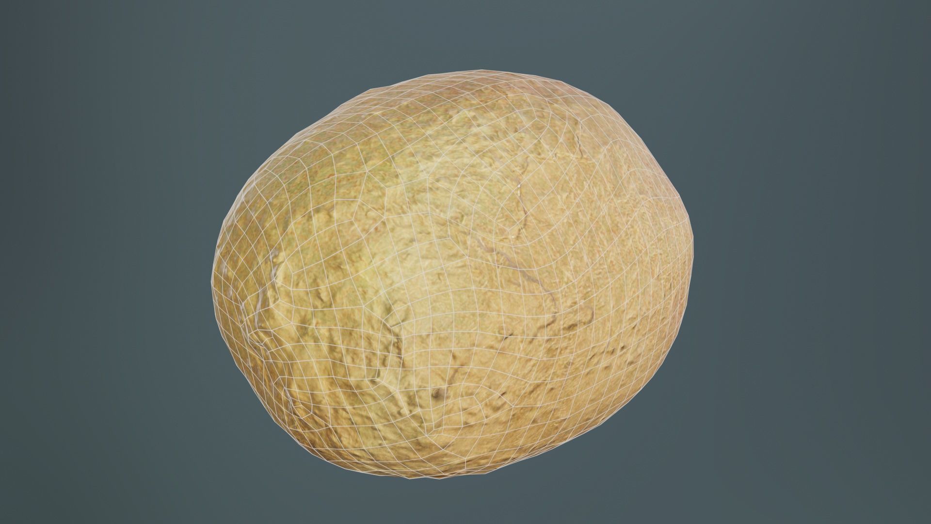 Kiwi Low-poly 3D model_10