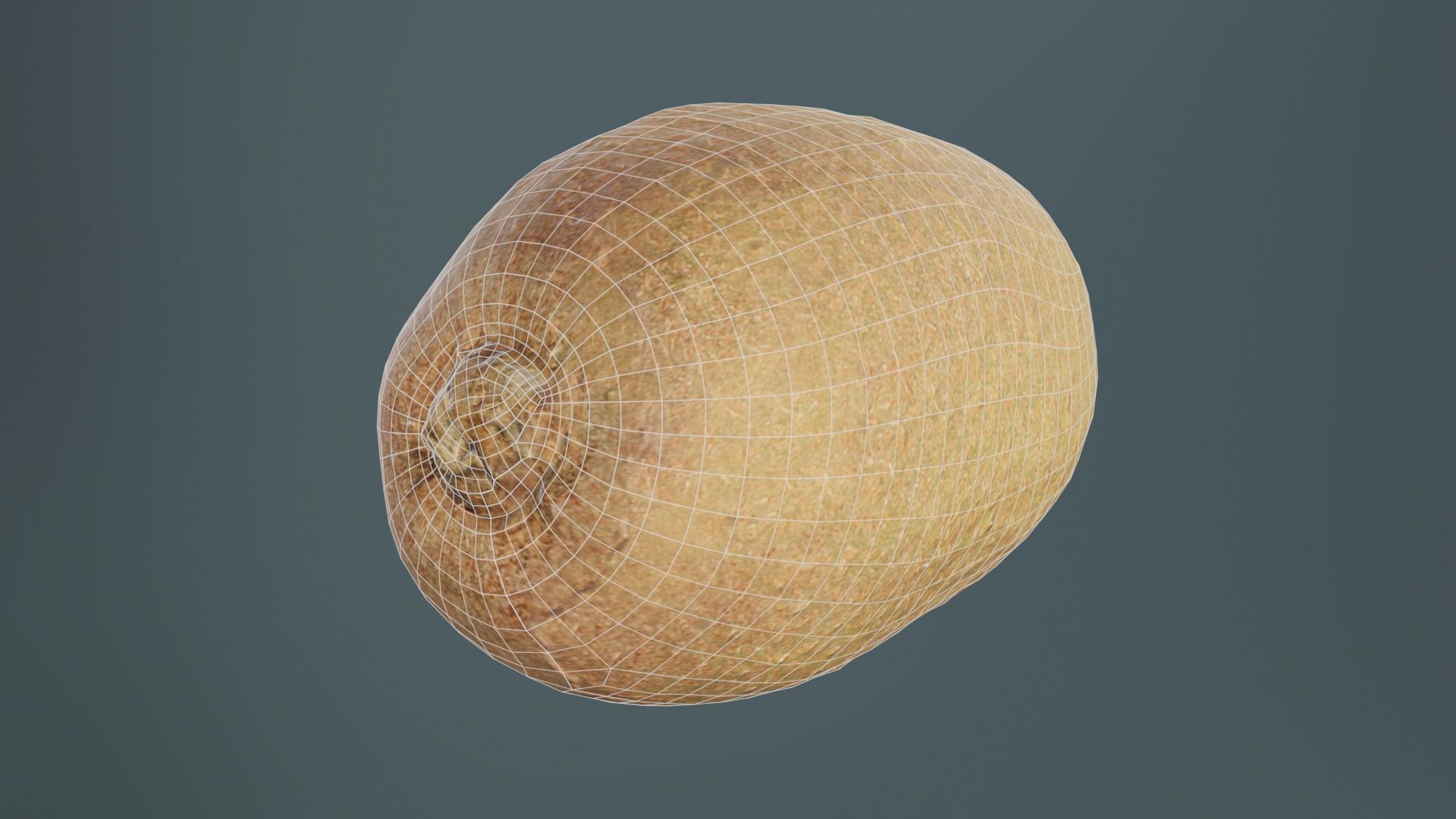 Kiwi Low-poly 3D model_9