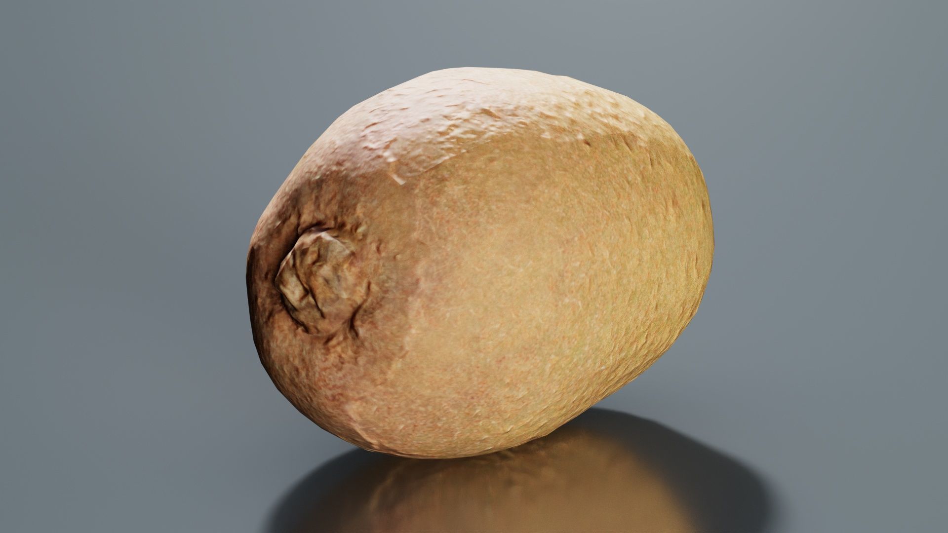 Kiwi Low-poly 3D model_5