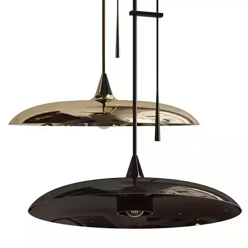 CB2 Brio Polished Brass Pendant Light Lamp