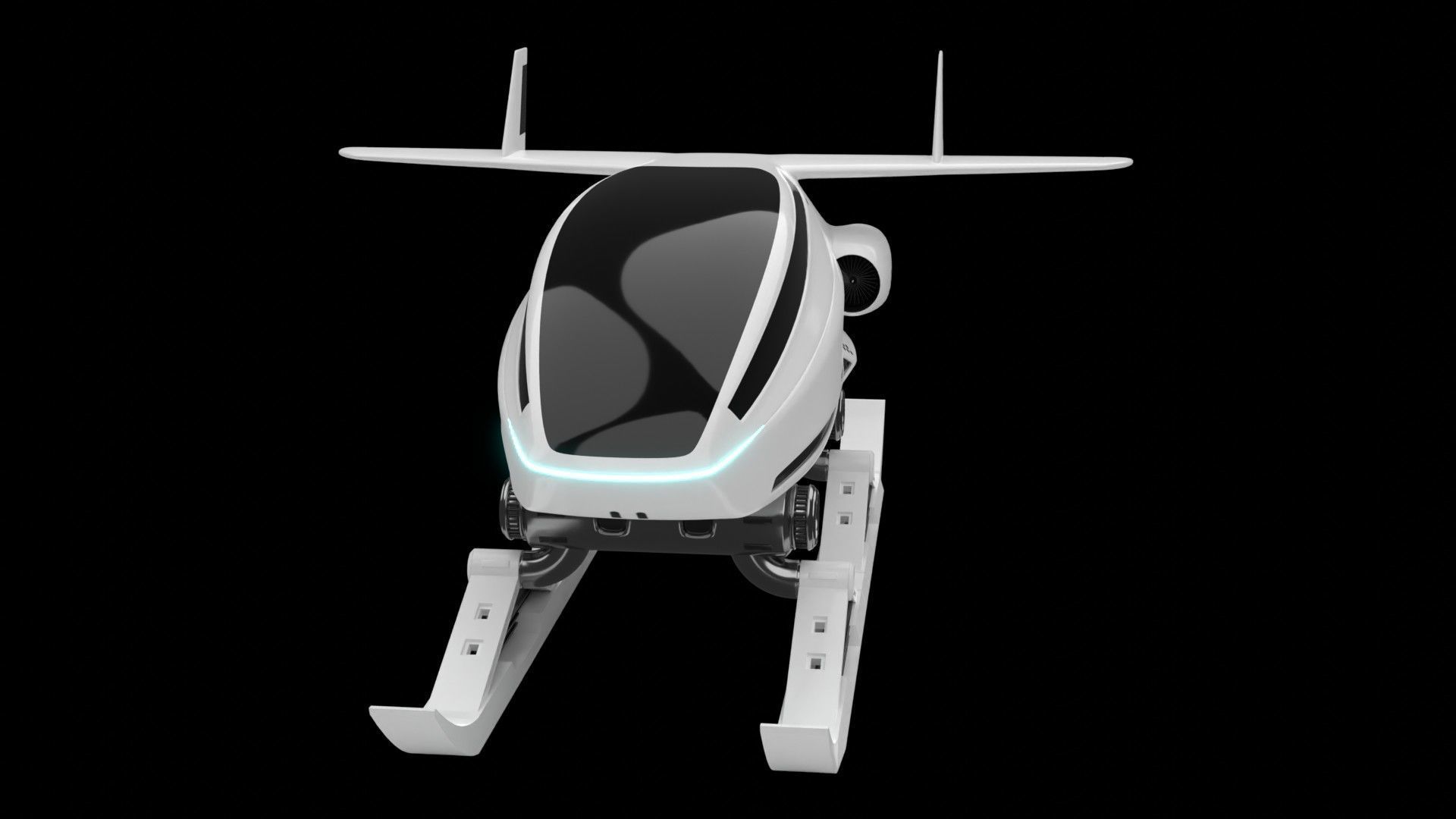 sci-fi snow cat 3D model_1