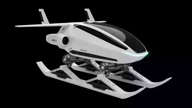 sci-fi snow cat 3D model