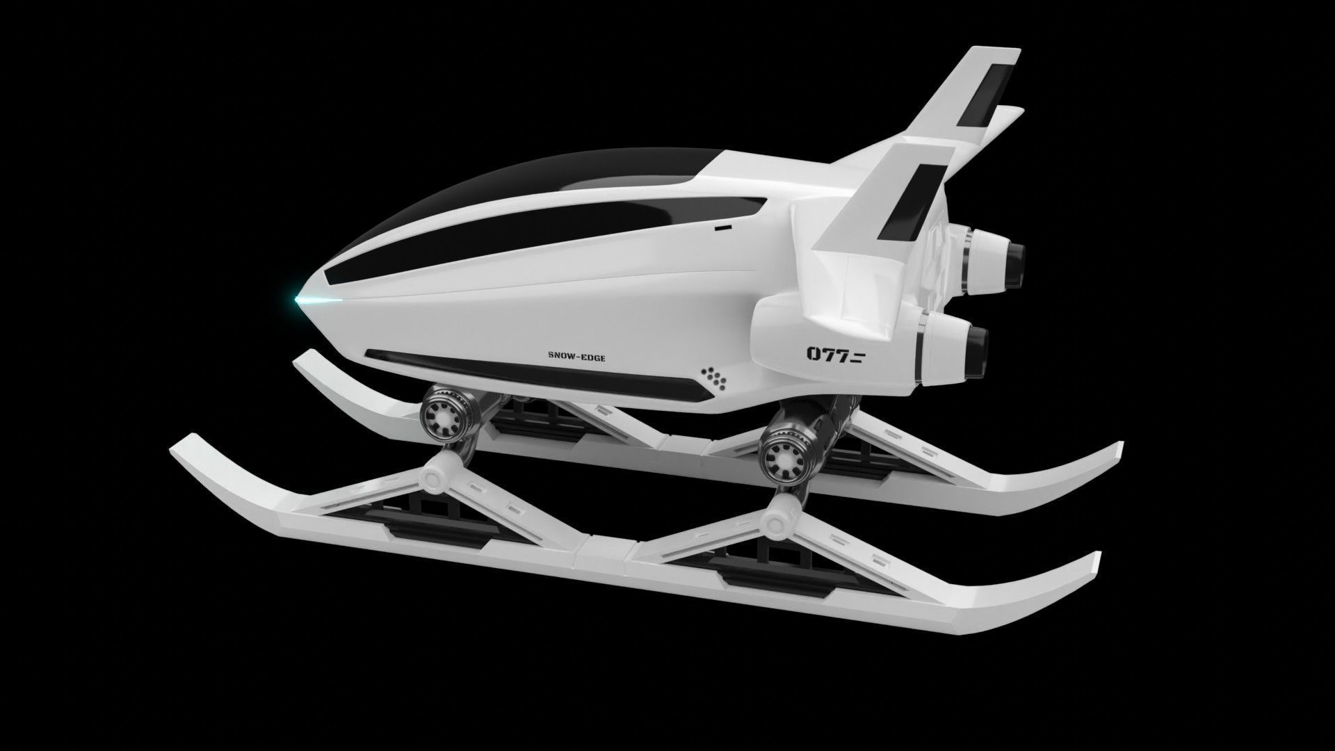 sci-fi snow cat 3D model_3