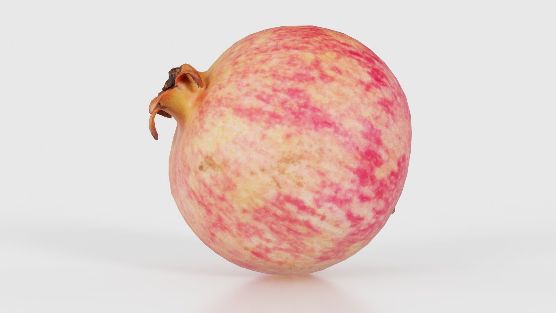 Pomegranate 2 Low-poly 3D model_16