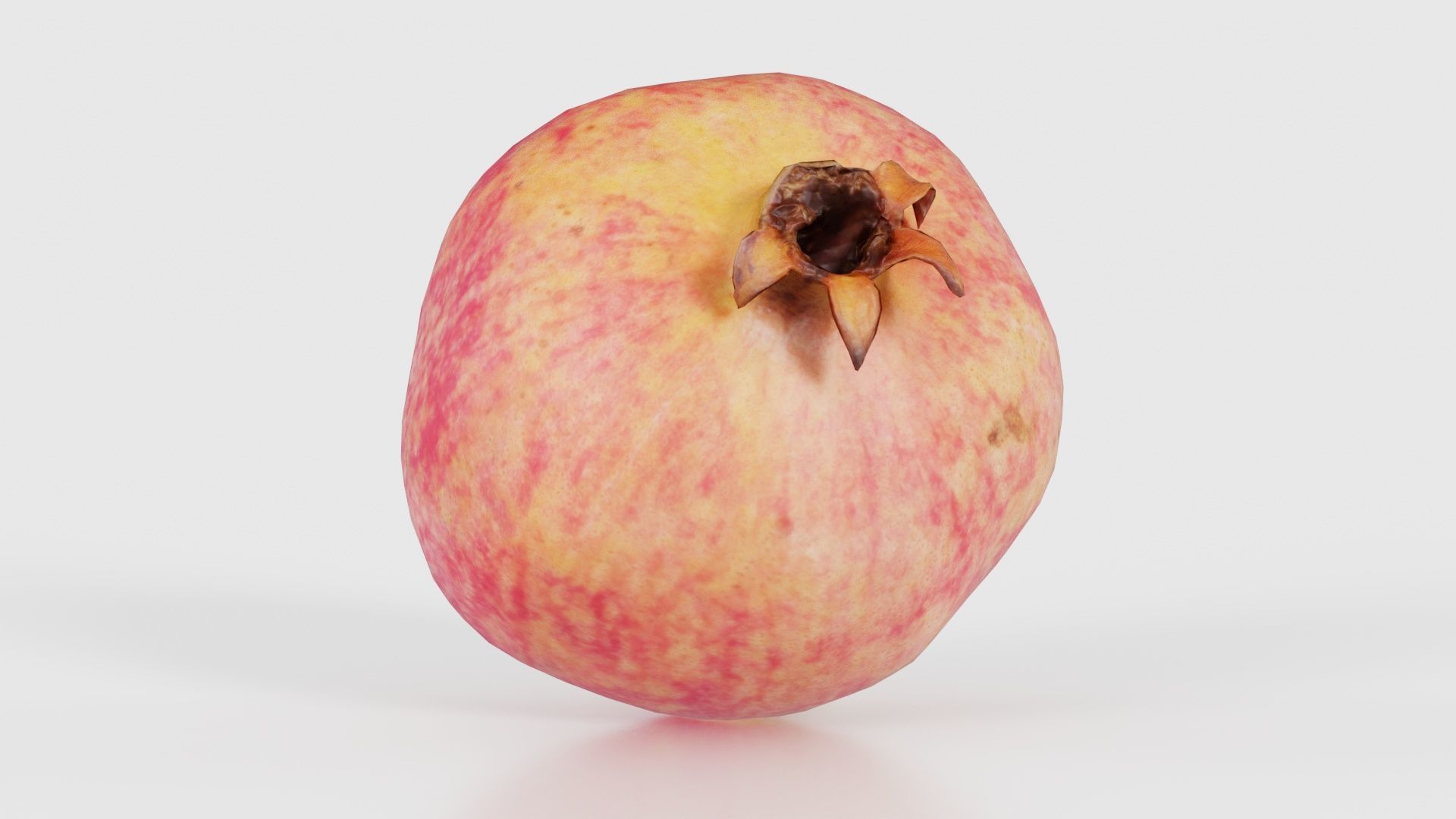 Pomegranate 2 Low-poly 3D model_19