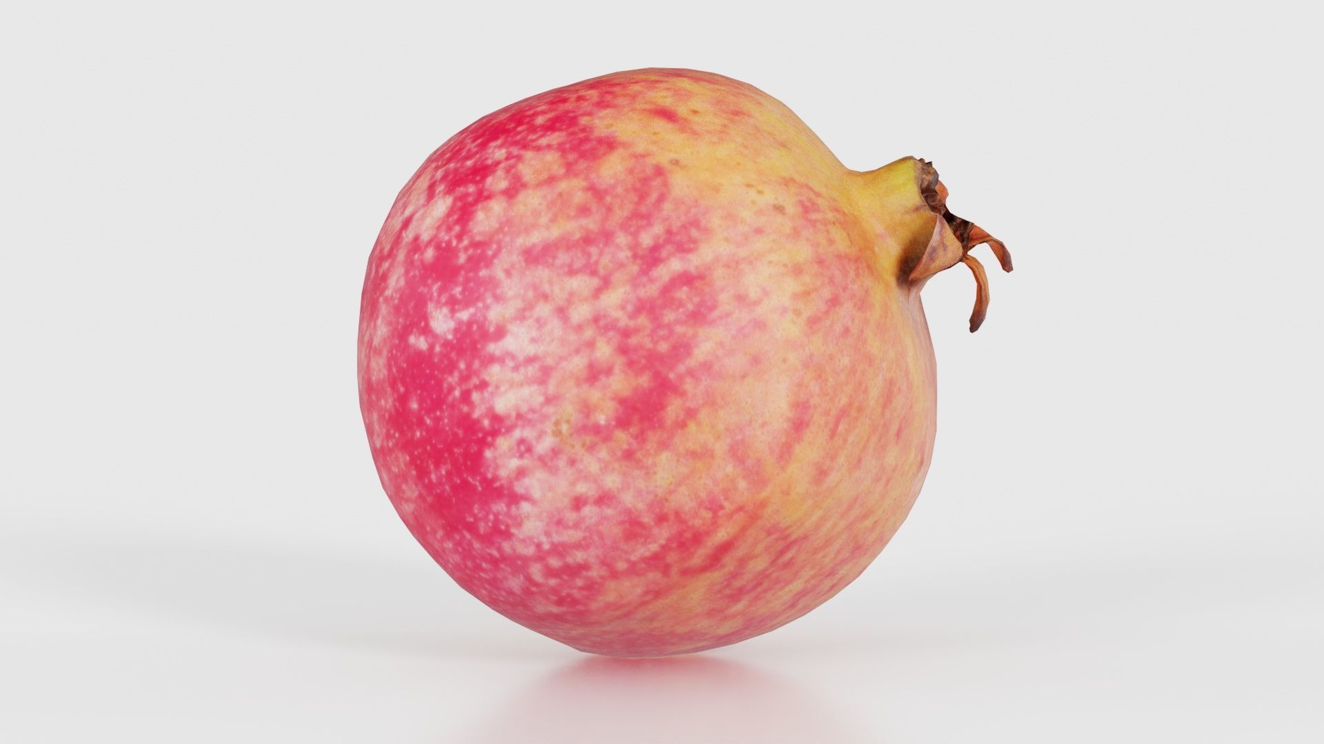 Pomegranate 2 Low-poly 3D model_21