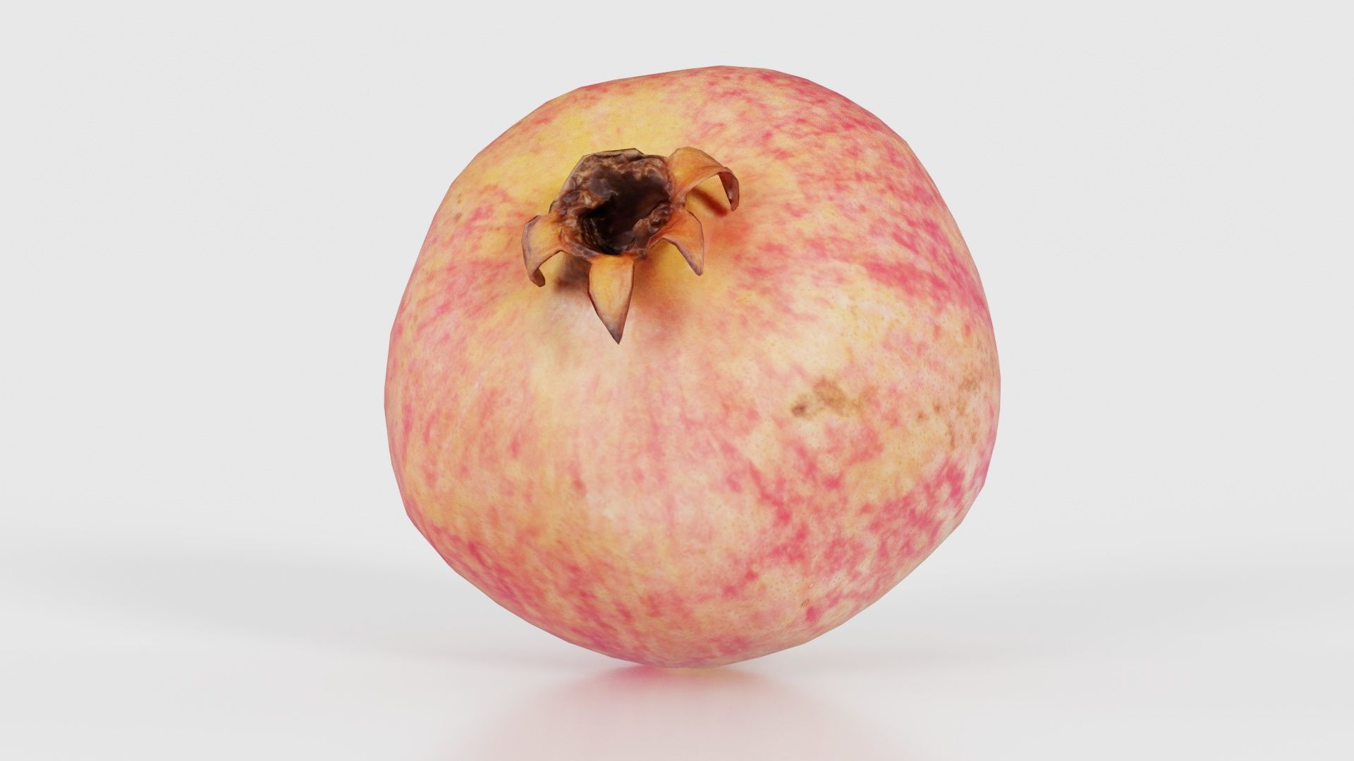 Pomegranate 2 Low-poly 3D model_18