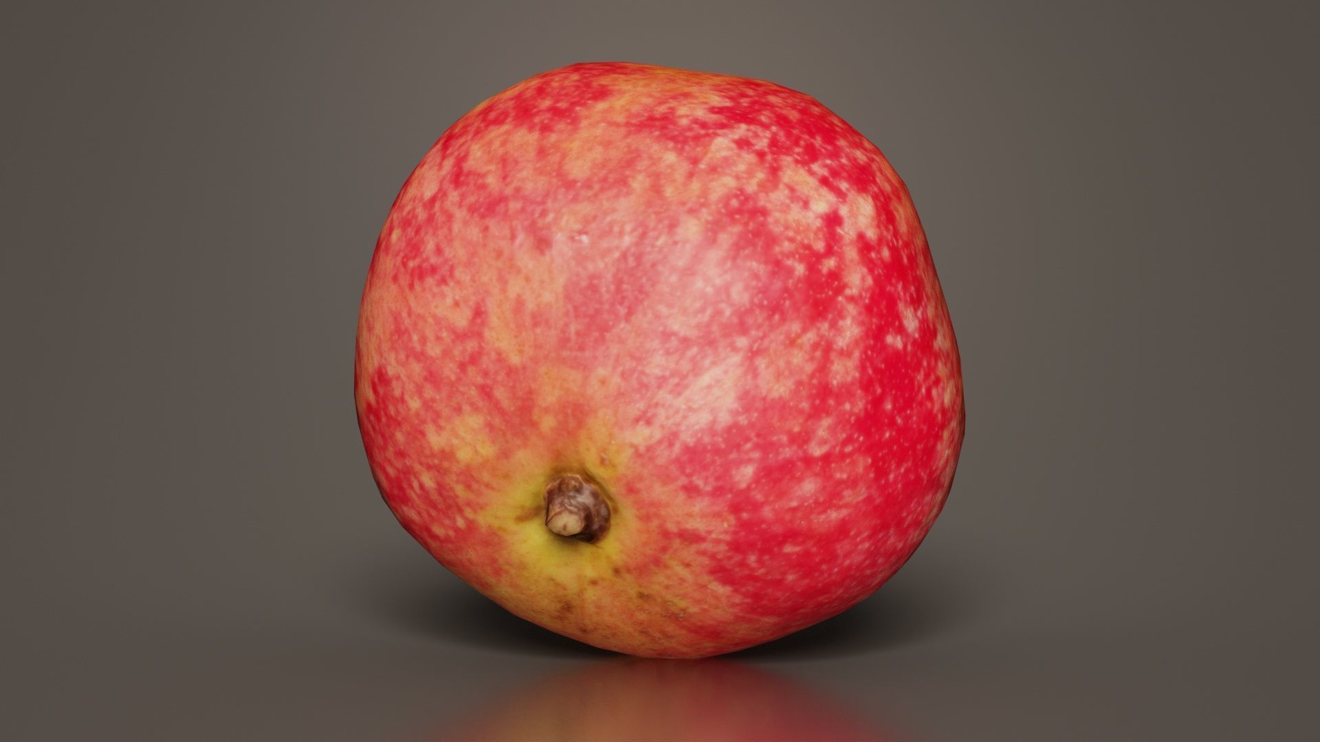 Pomegranate 2 Low-poly 3D model_4