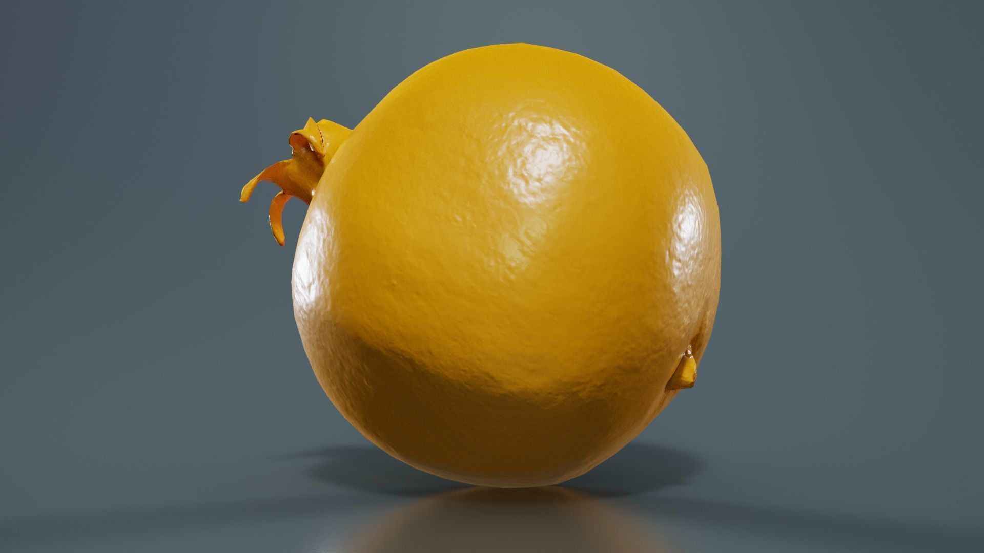 Pomegranate 2 Low-poly 3D model_12