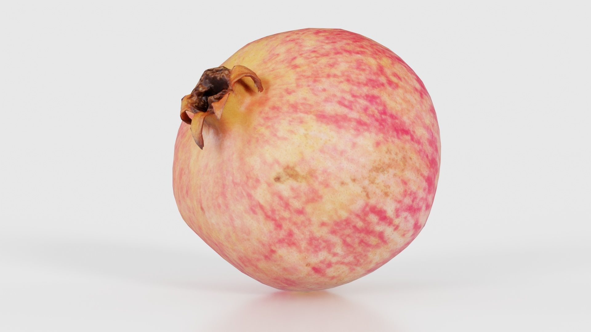 Pomegranate 2 Low-poly 3D model_17