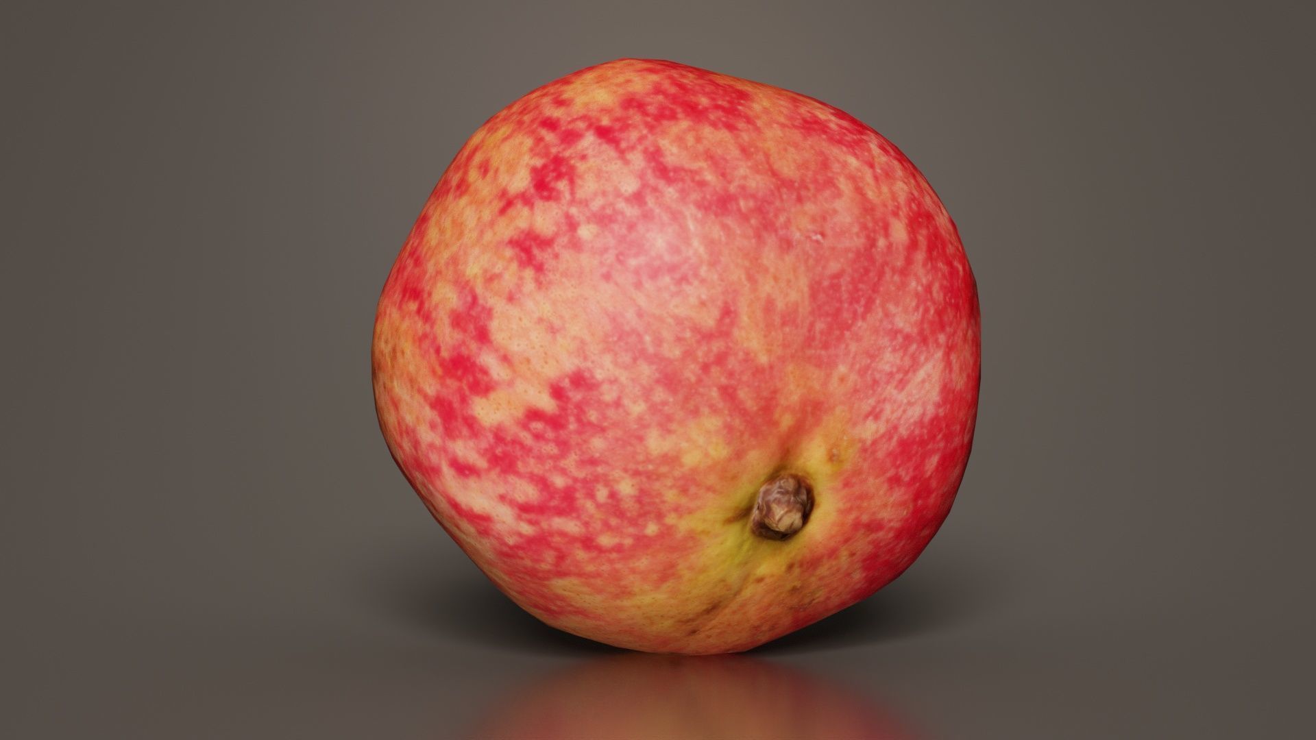 Pomegranate 2 Low-poly 3D model_7