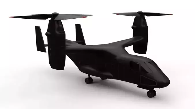 Vtol helicopter aircraft 3D model