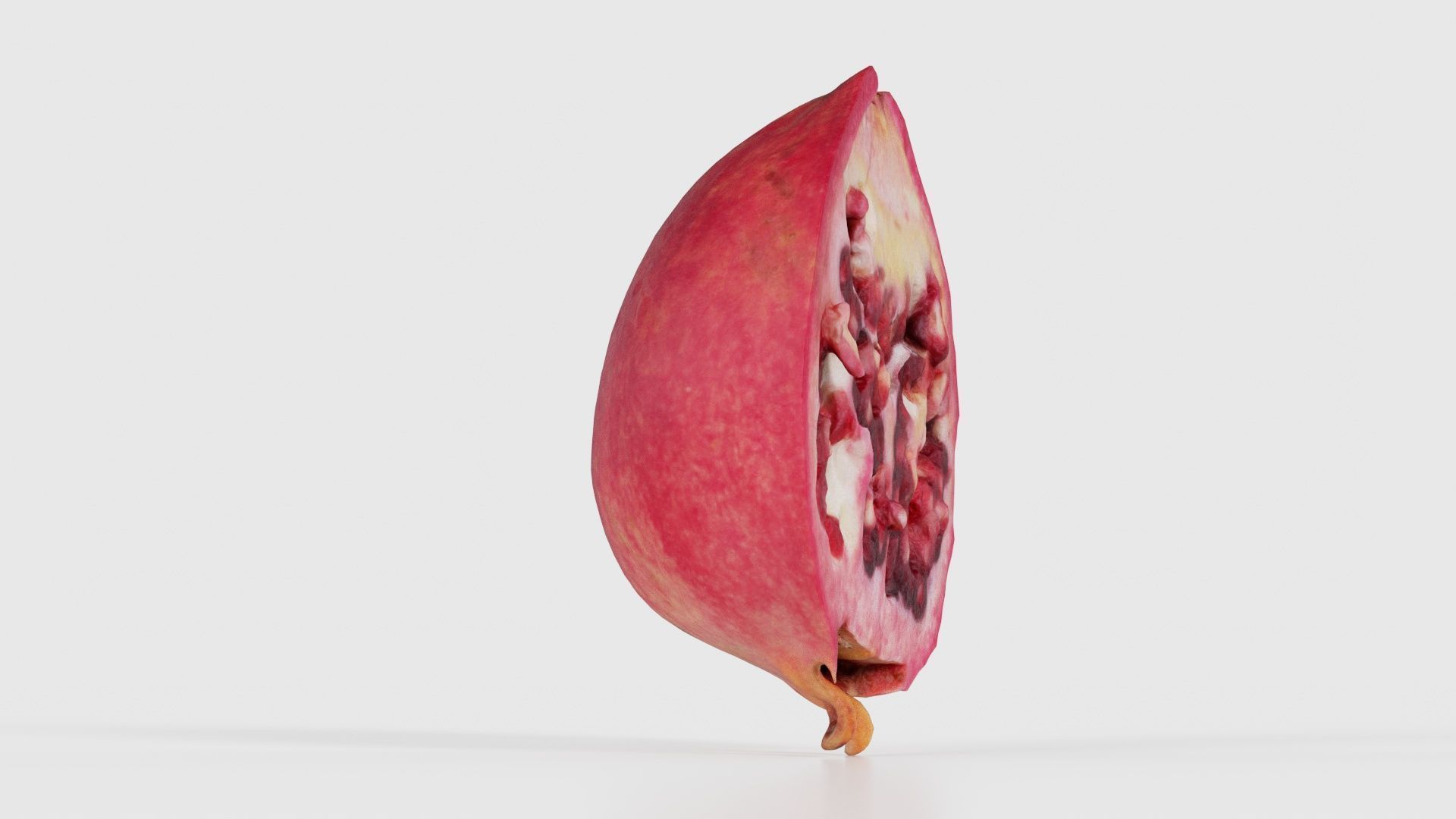 Pomegranate Half 2 Low-poly 3D model_18