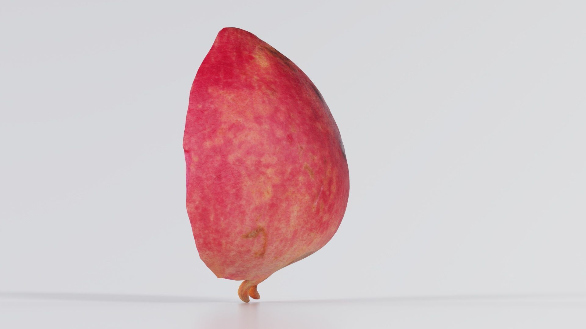 Pomegranate Half 2 Low-poly 3D model_5