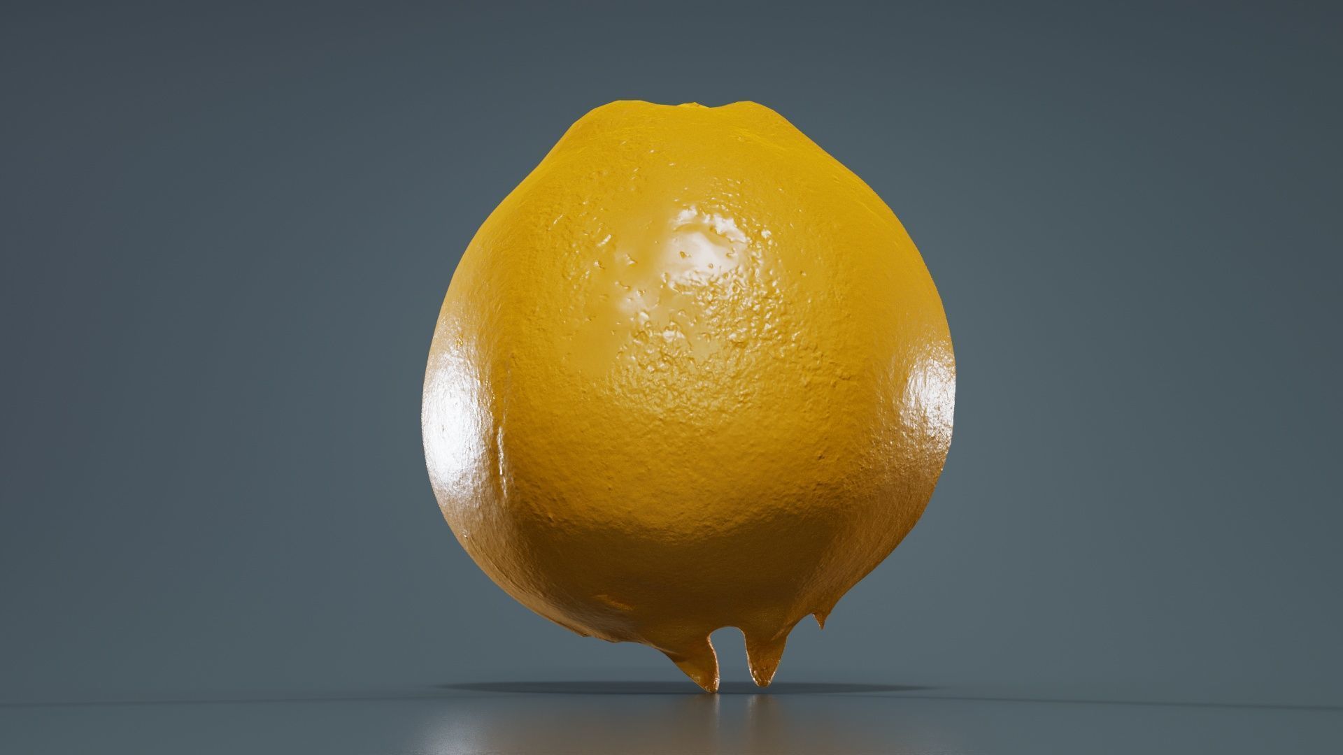 Pomegranate Half 2 Low-poly 3D model_13