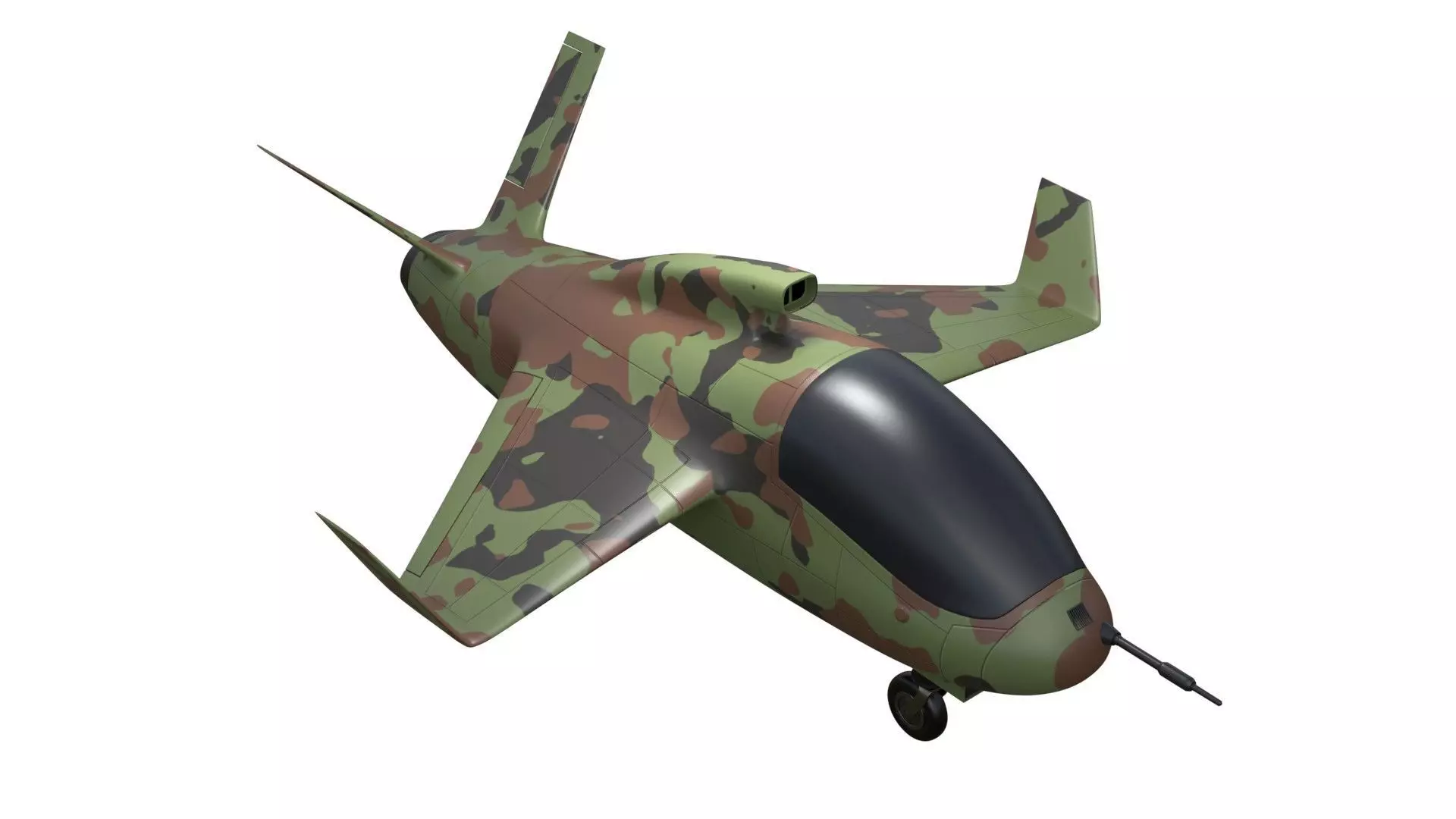 military toy aircraft 3D model