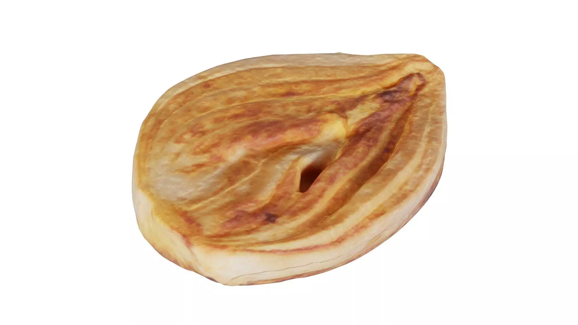 Onion Slice Baked Low-poly 3D model_0