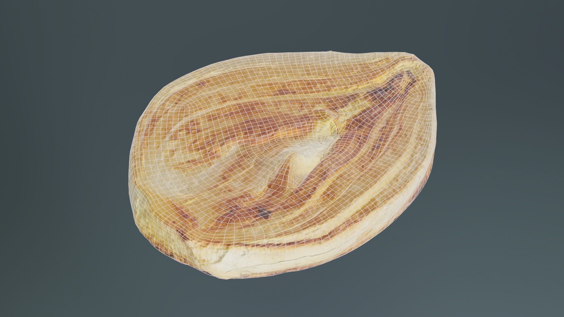 Onion Slice Baked Low-poly 3D model_9