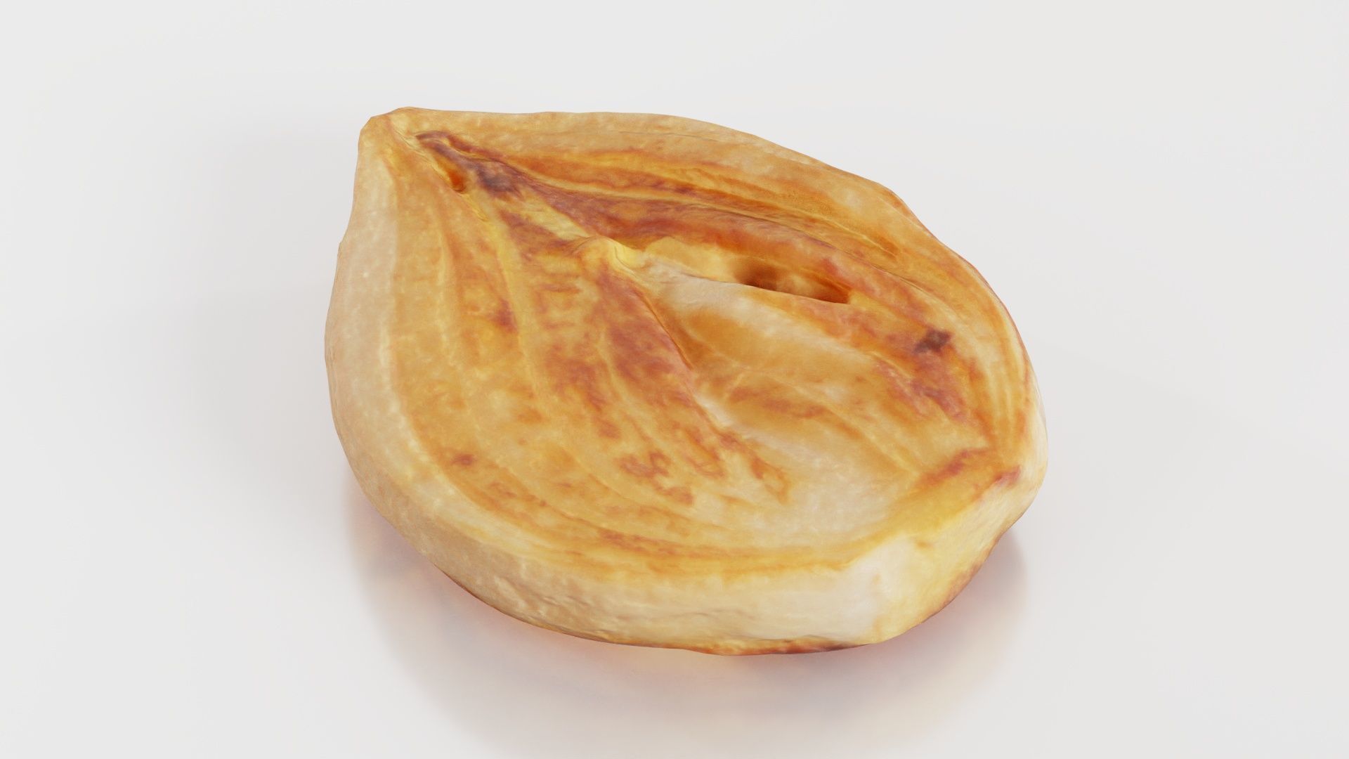 Onion Slice Baked Low-poly 3D model_5