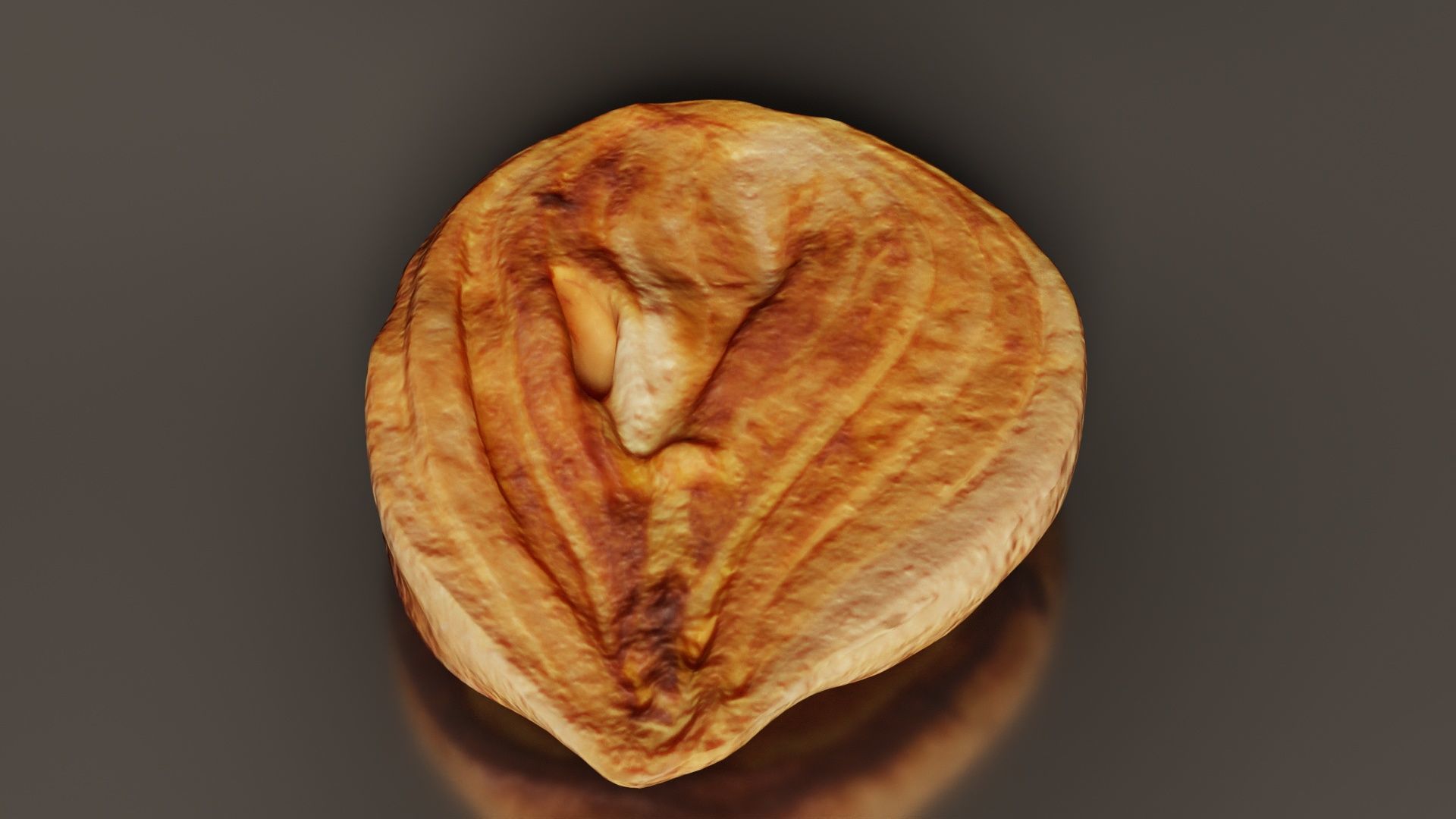 Onion Slice Baked Low-poly 3D model_2