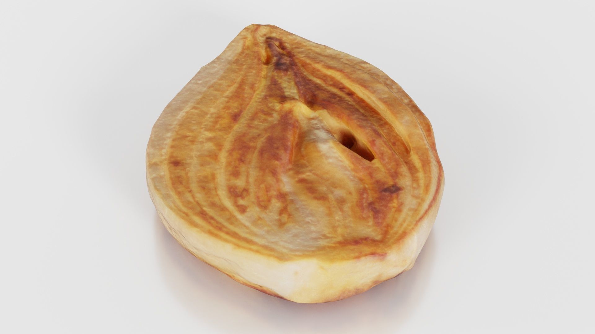 Onion Slice Baked Low-poly 3D model_17