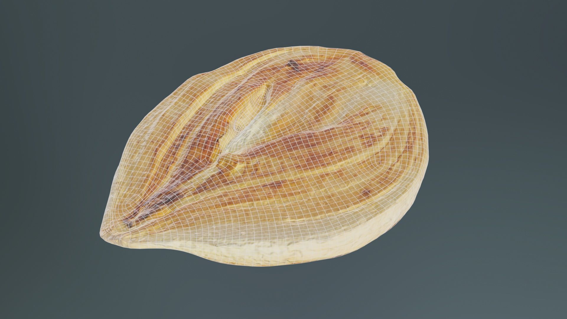 Onion Slice Baked Low-poly 3D model_10