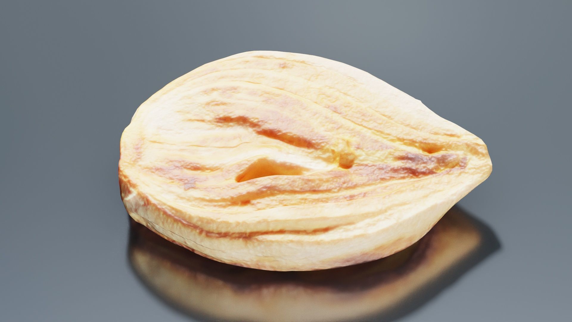 Onion Slice Baked Low-poly 3D model_1