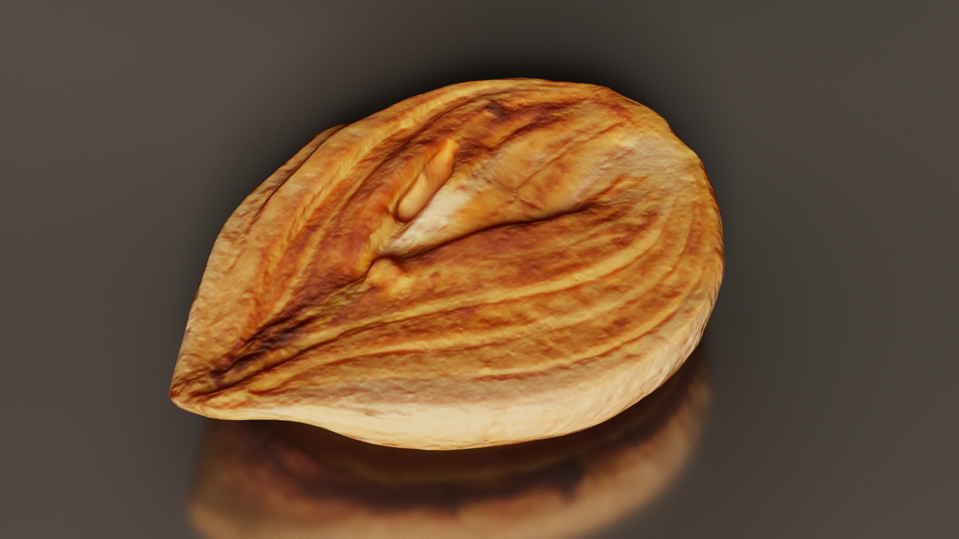 Onion Slice Baked Low-poly 3D model_3