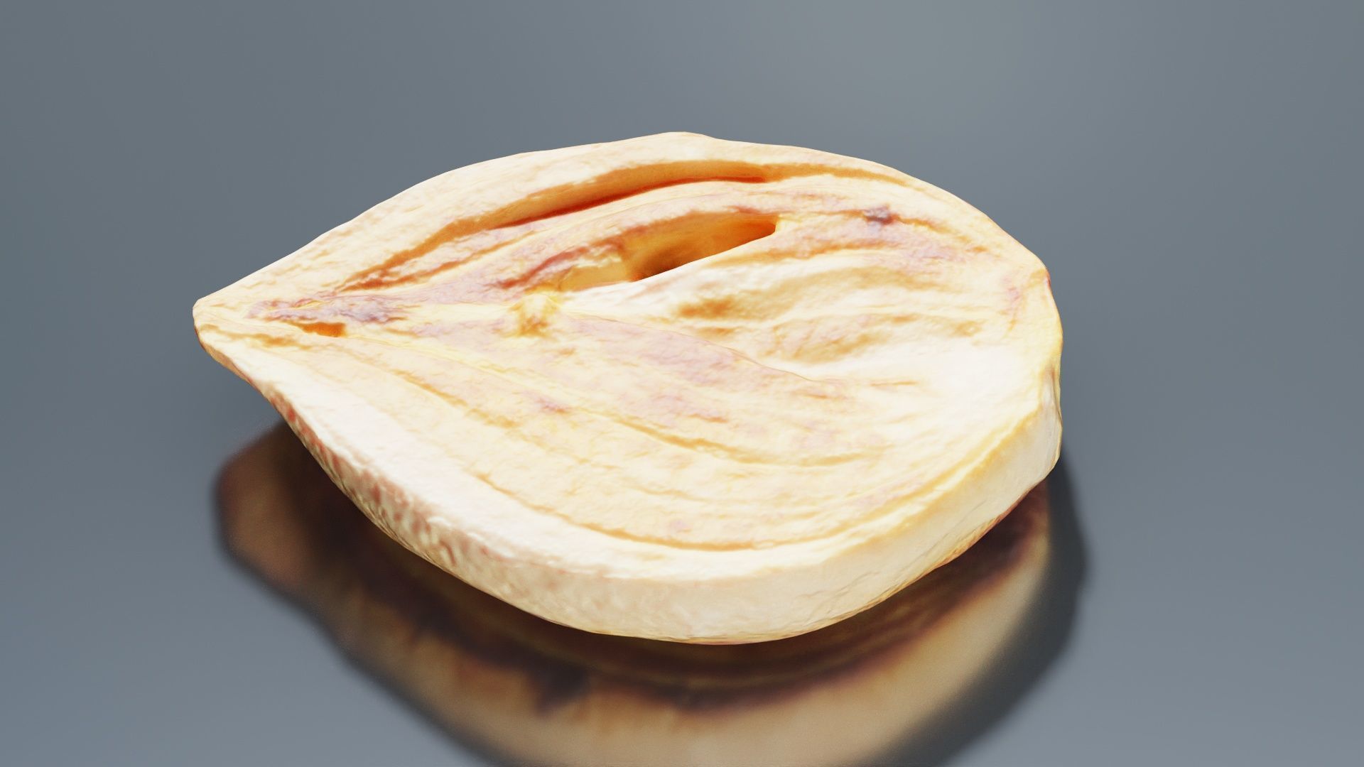 Onion Slice Baked Low-poly 3D model_4
