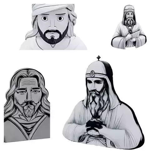 Religious Historical Figures Bust Collection