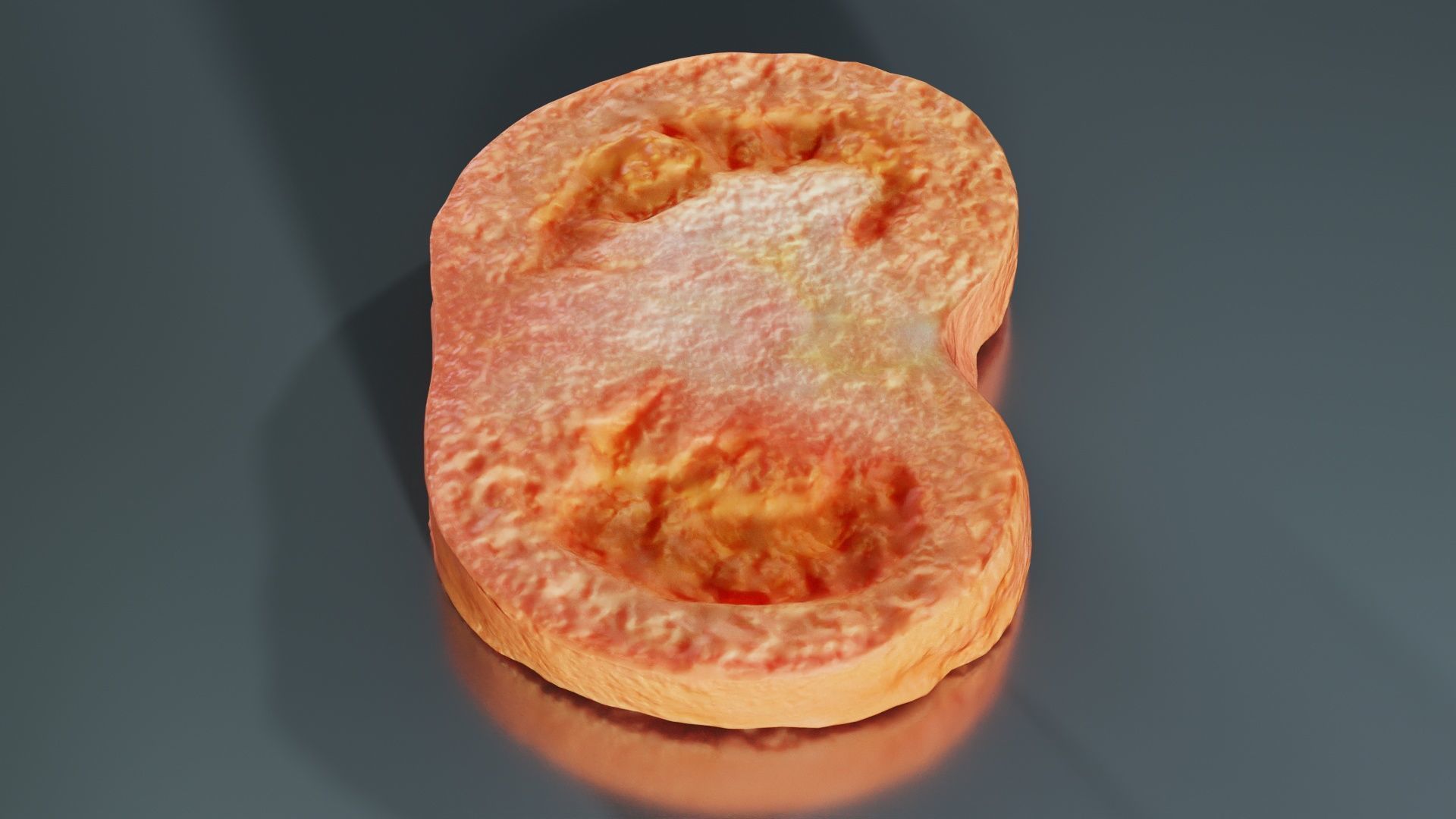 Tomato Slice 1 Low-poly 3D model_2