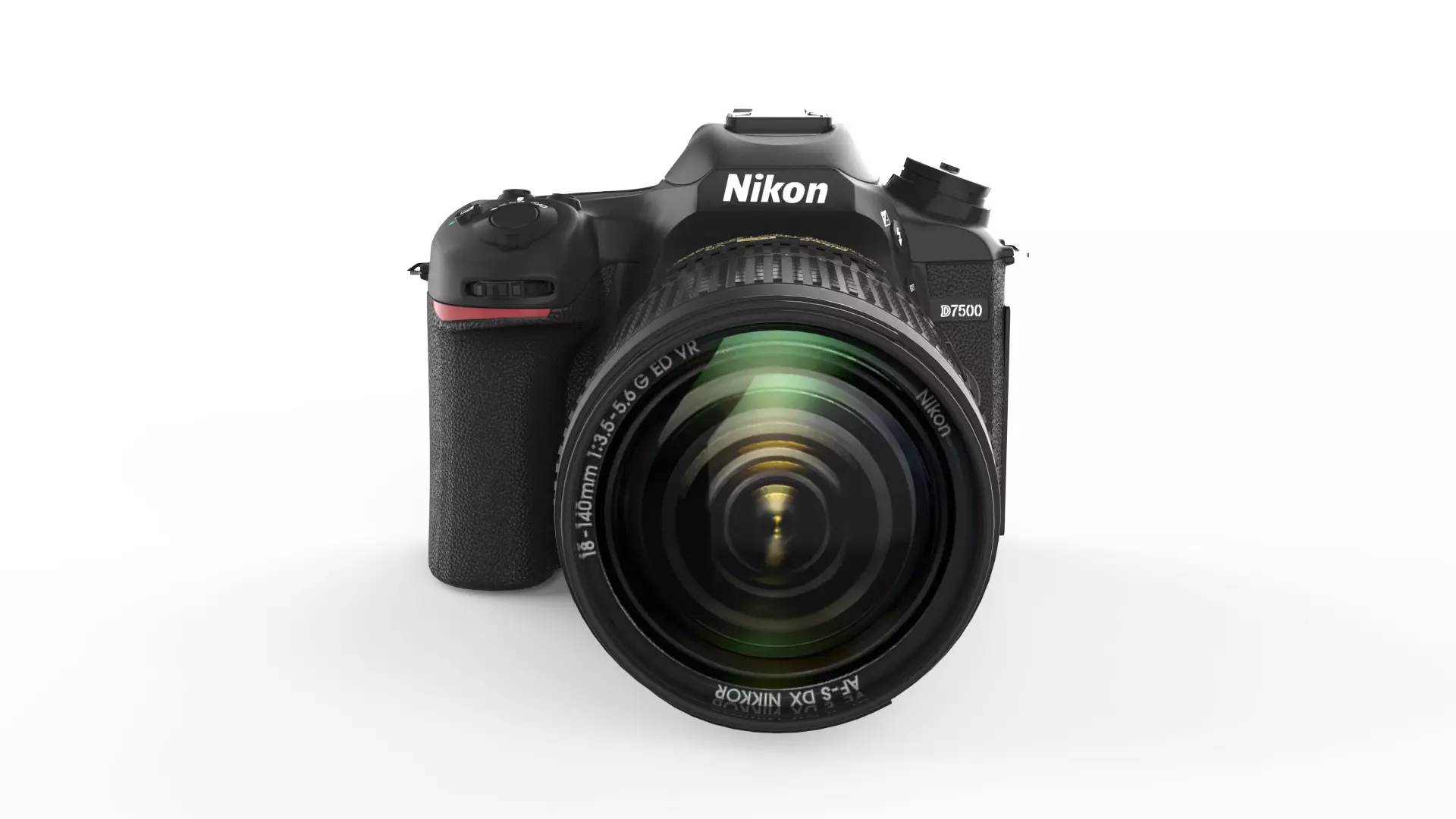 NIKON D7500 DSLR Camera Low-poly 3D model_0