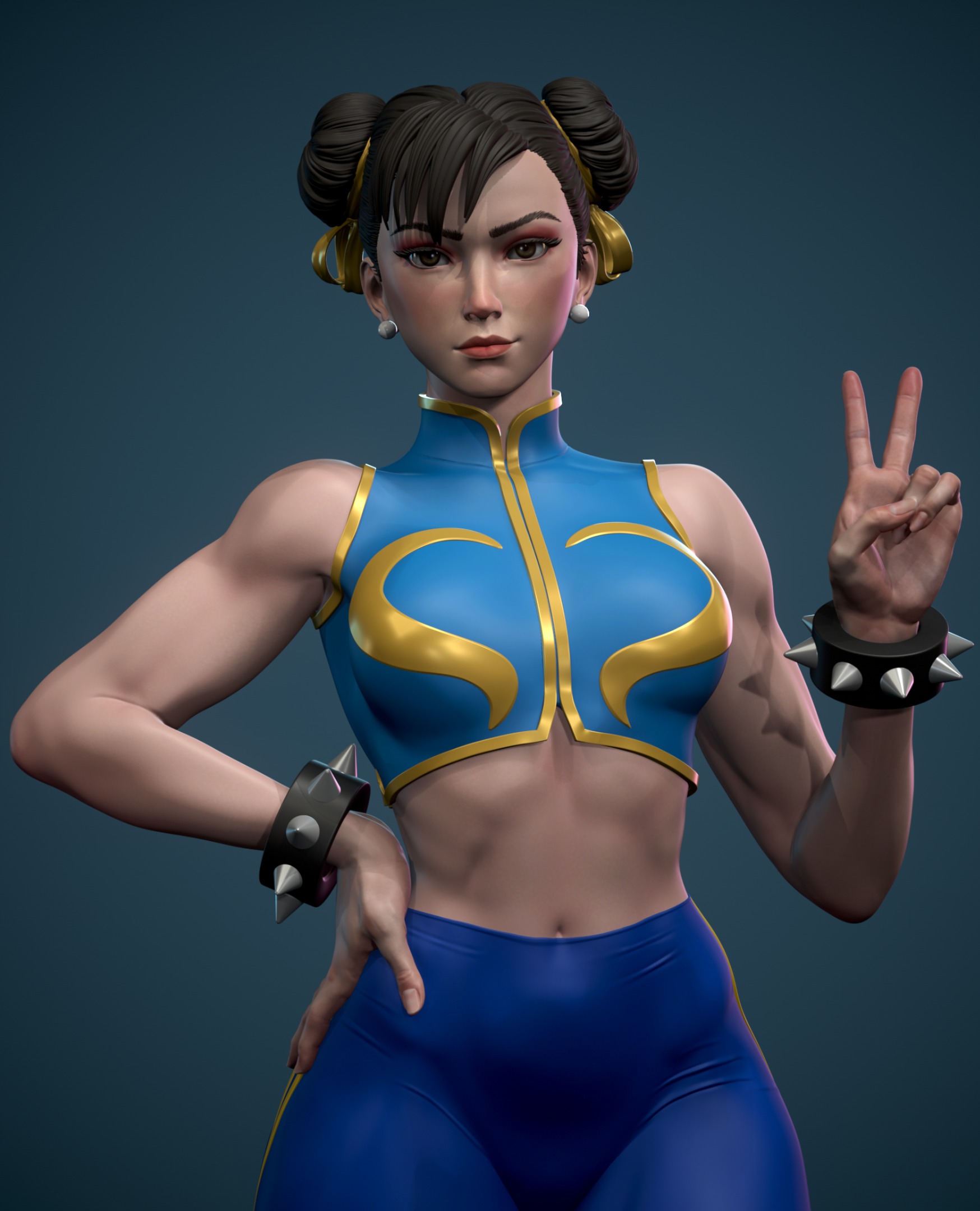Chun-Li statue for 3d printing 3D print model_2